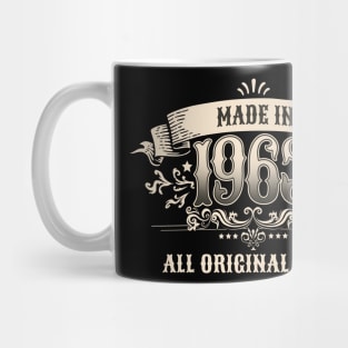 60 Years Old Made In 1963 All Original Parts Mug